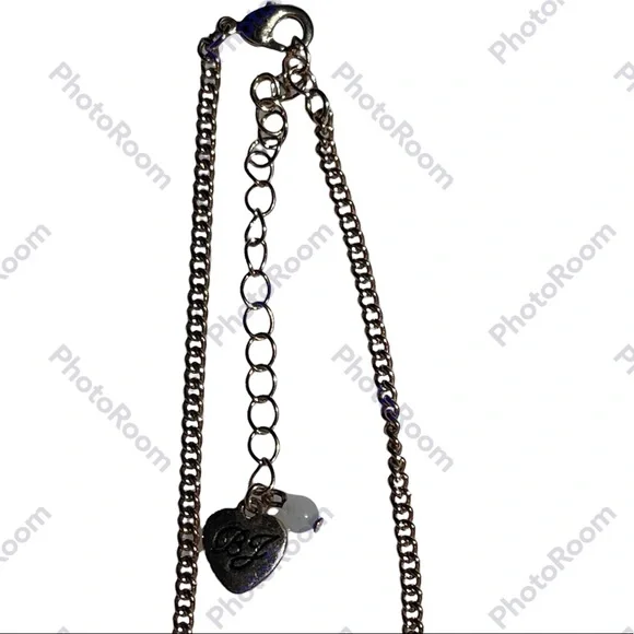 Betsey Johnson owl pendant filled with rhinestones on beautiful chain - Picture 4 of 11